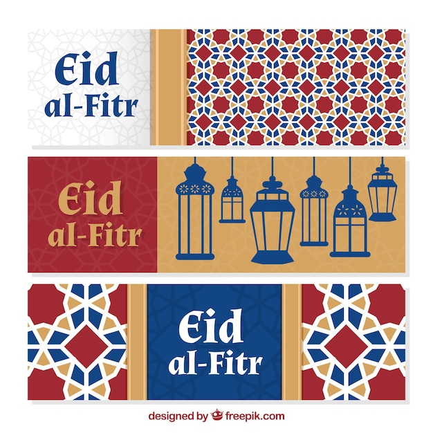 Vettore gratuito sfondo decorativo eid al-fitr