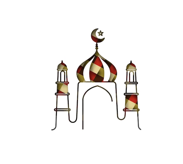 Eid alfitr Eid Mubarak Decorative Festival Element Vector illustration