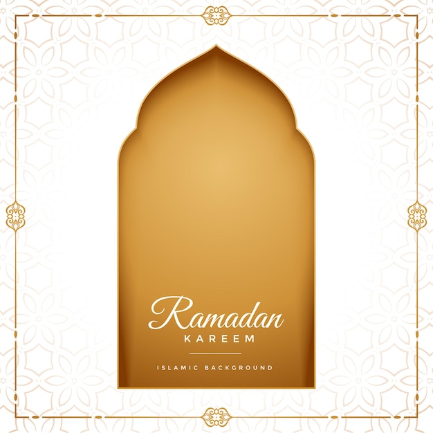 Eid mubarak ramadan kareem islamic greeting design