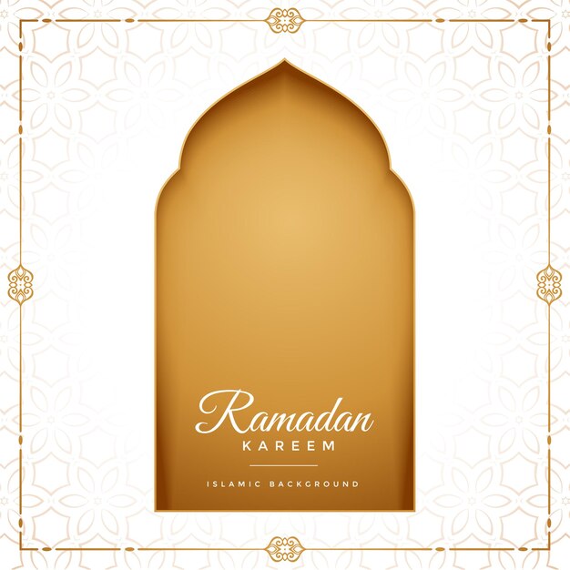 Eid mubarak ramadan kareem islamic greeting design