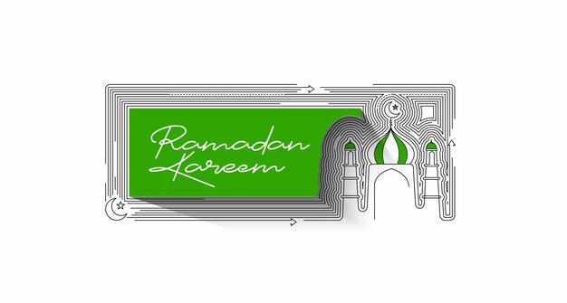 Eid Mubarak Ramadan Kareem Muslim Festival Background Design