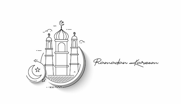 Eid Mubarak Ramadan Kareem Muslim Festival Background Design