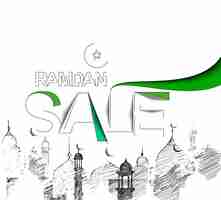 Free vector eid sale banner template vector illustrations