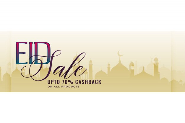 eid sale banner with offer details