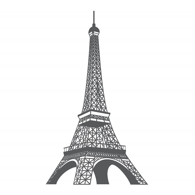 Of the eiffel tower Free Vector