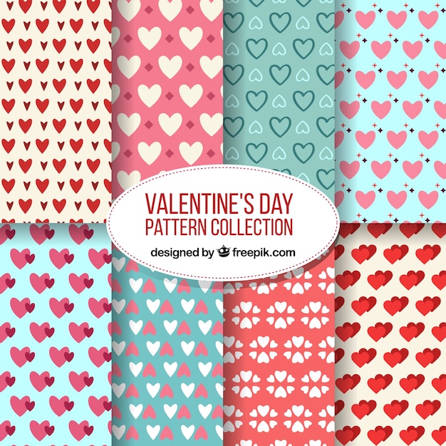 Eight creative valentines day patterns