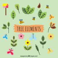 Free vector eight trees