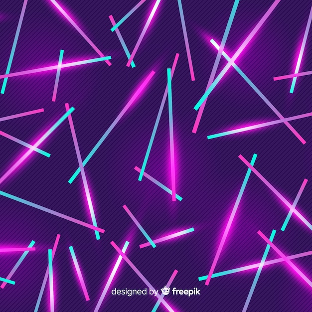 Free vector eighties style geometric background