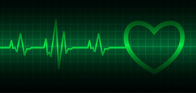 Premium Vector Ekg Heart Wave