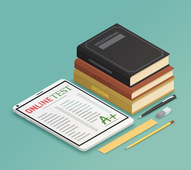 Elearning Isometric Design Concept