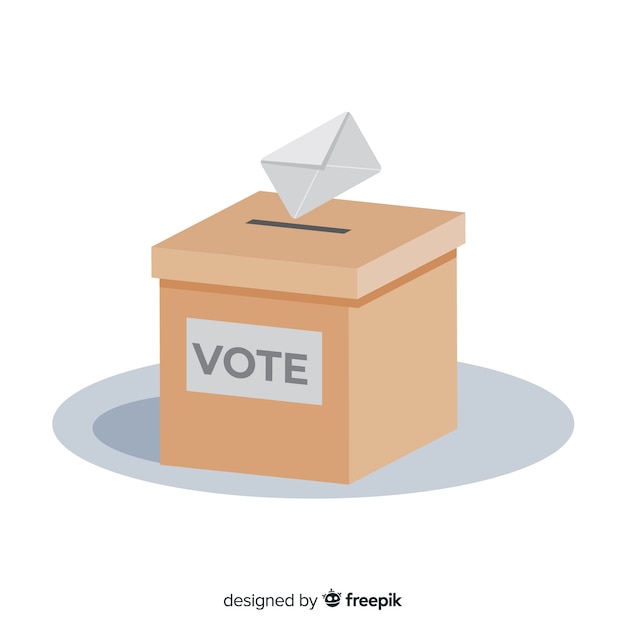 Free vector election box design