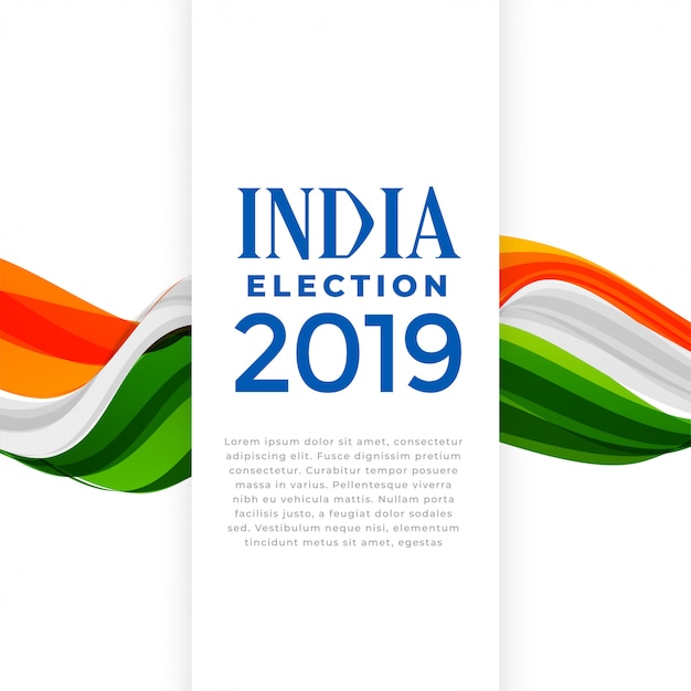 インドのコンセプトポスターの選挙
