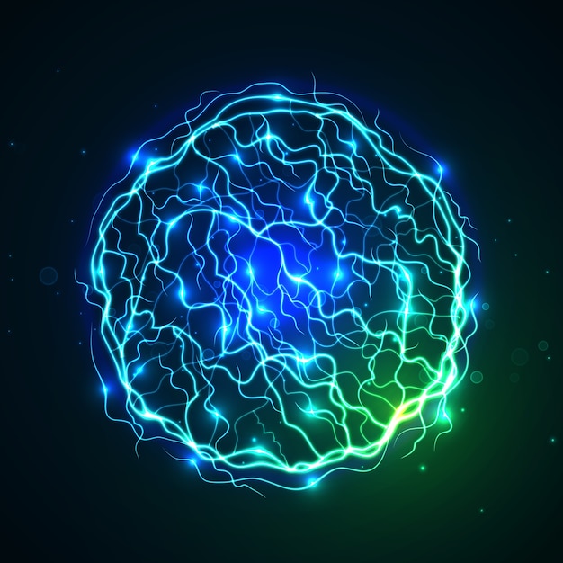 Free vector electric ball light effect