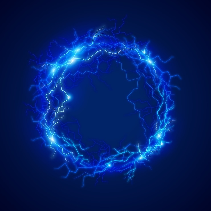 Free Vector electric ball light effect