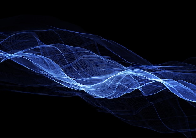 Бесплатное векторное изображение Электрические синие линии абстрактный фон дизайн