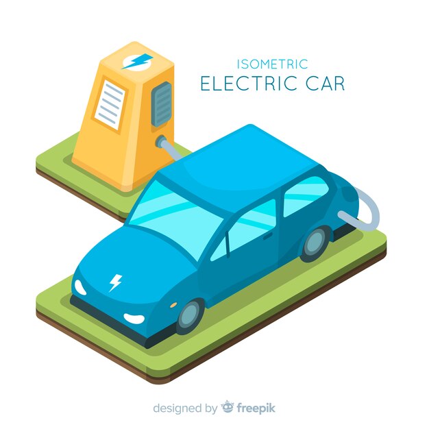 Electric car background