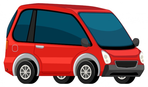 Free vector an electric car on white background