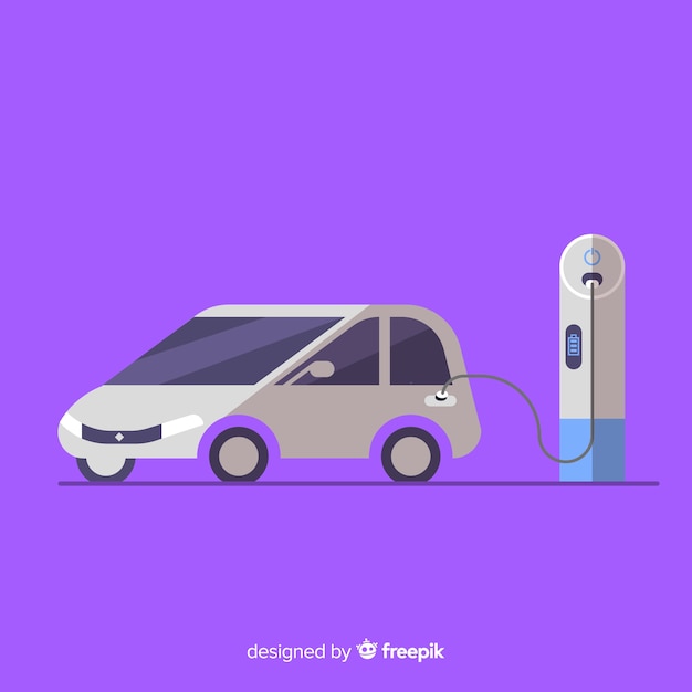 Free vector electric car