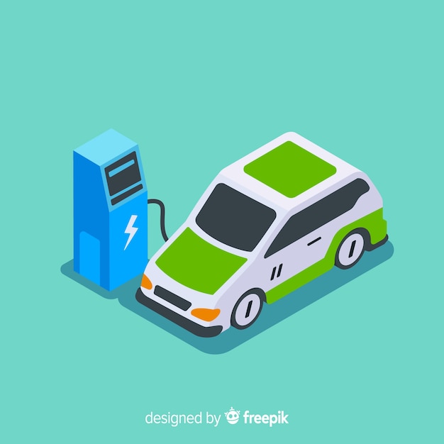 Free vector electric car