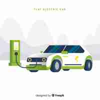 Free vector electric car