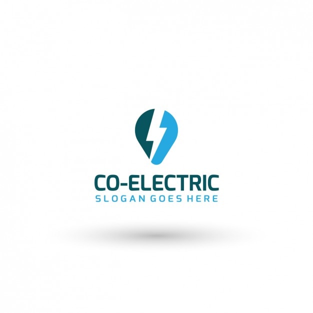 Vettore gratuito electric company logo template