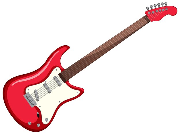 An electric guitar isolated