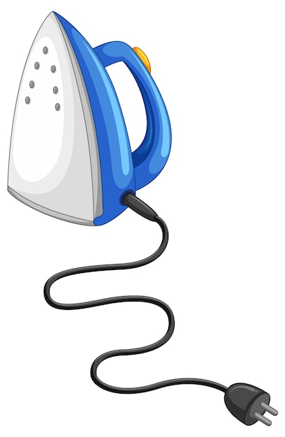 Free vector electric iron in blue color