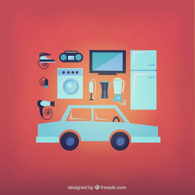 Electrical appliances and a car