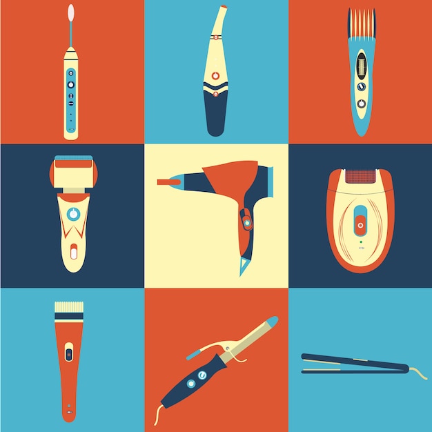 Elettrodomestici icons collection