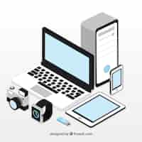 Free vector electronic devices collection