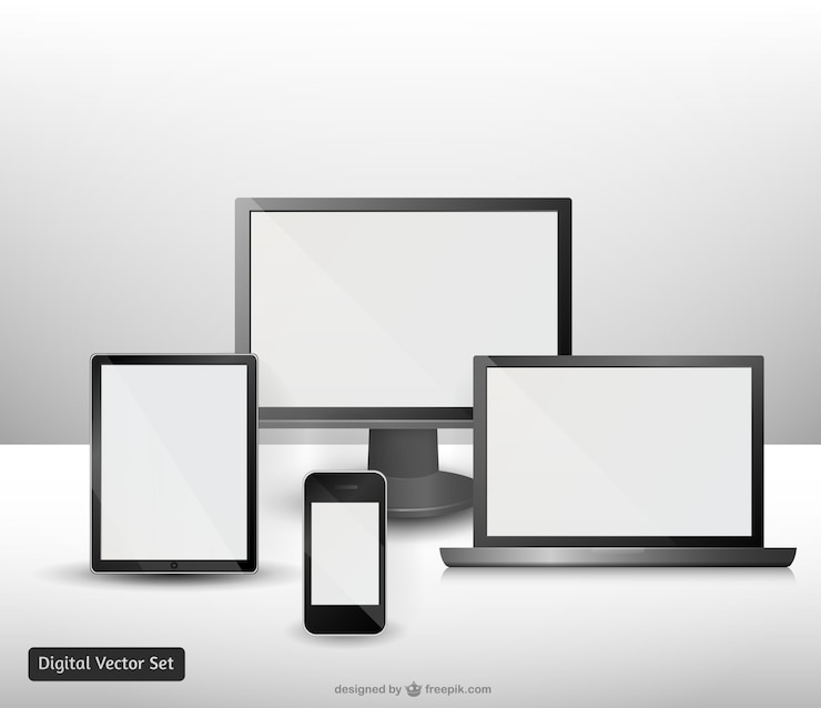 Free Vector electronic devices mock-ups