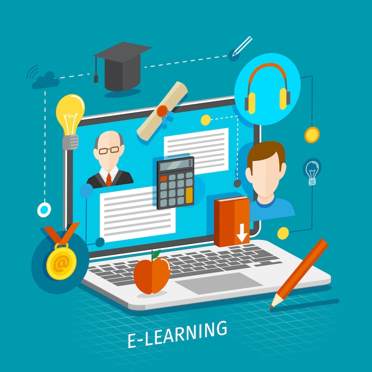 Free Vector electronic education