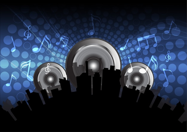 Free vector electronic music background