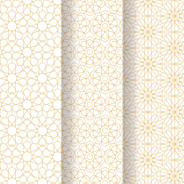 Elegan arabic pattern set