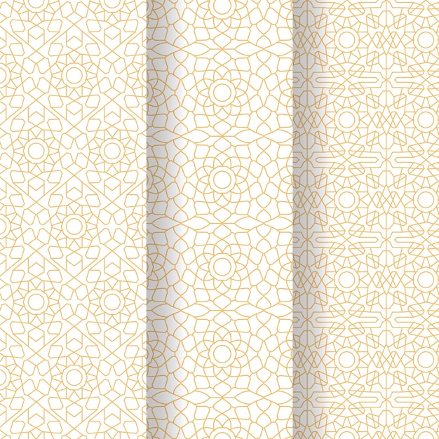 Elegan arabic pattern set