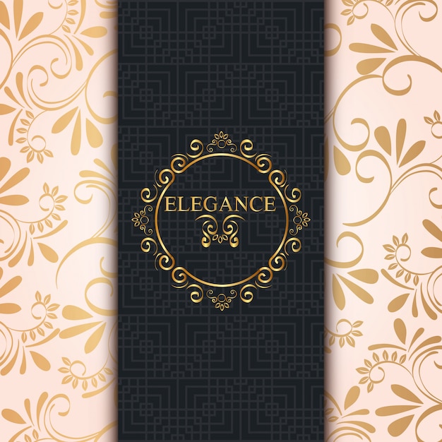 Elegance style golden frame