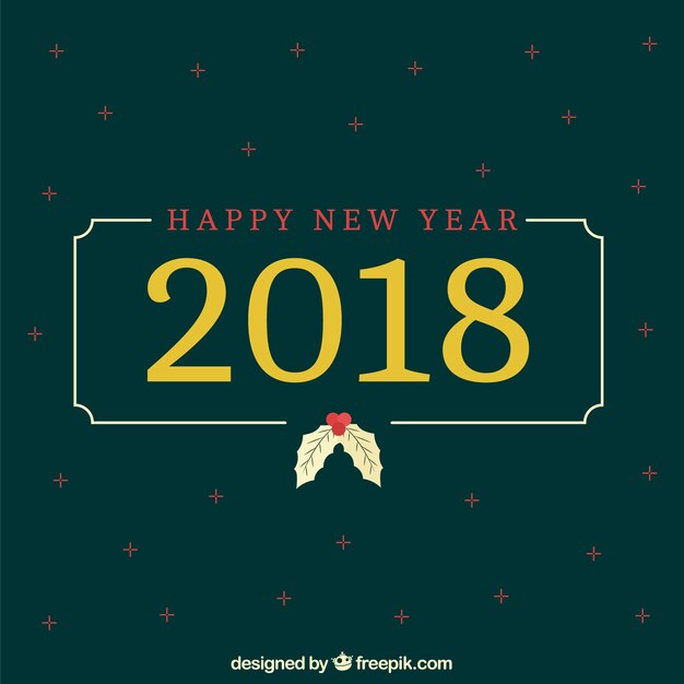 Elegant 2018 new year background