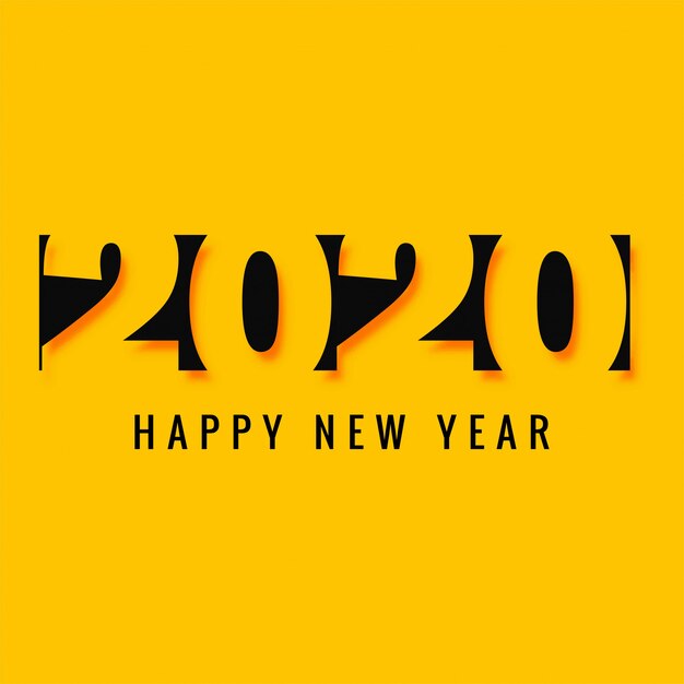Элегантная новогодняя креативная открытка 2020 года