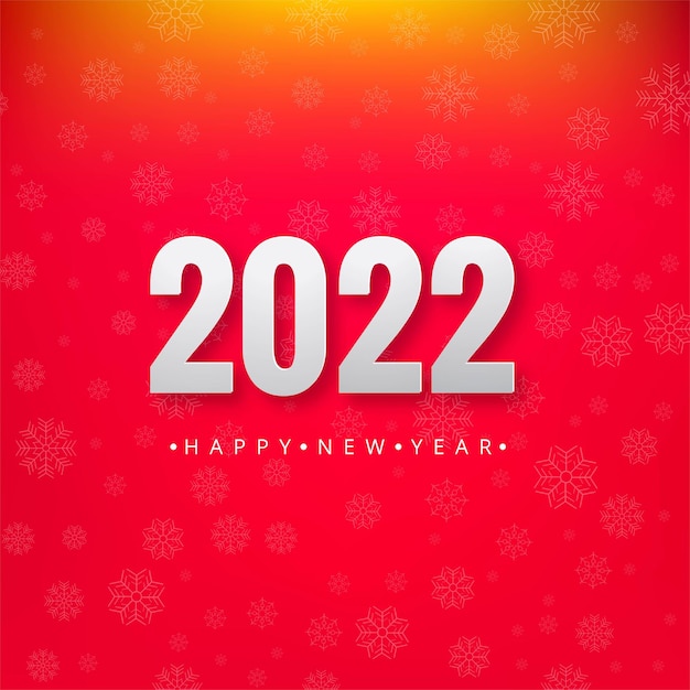 Free vector elegant 2022 new year card celebration background