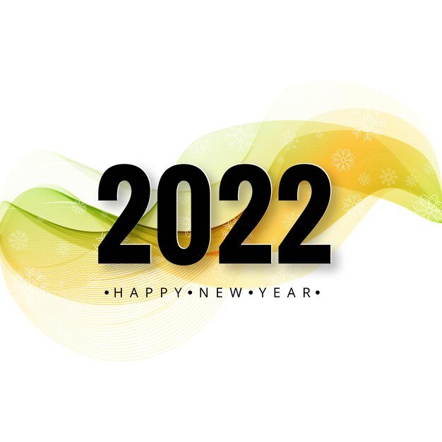 Elegante sfondo di celebrazione della carta di capodanno 2022