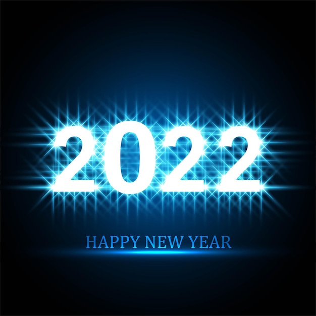 Elegante sfondo di celebrazione della carta di capodanno 2022