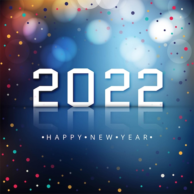 Free vector elegant 2022 text new year background