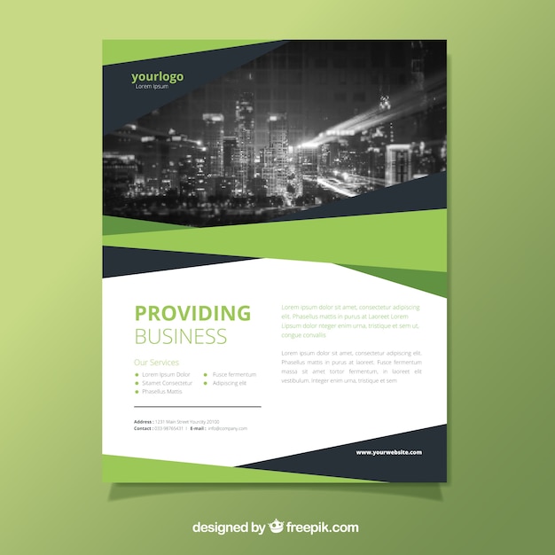 Elegant abstract business brochure