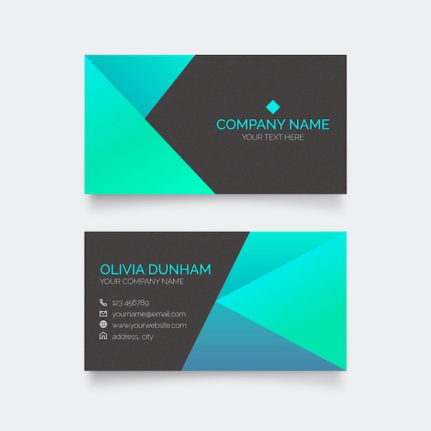 Elegant abstract business card