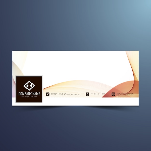 Elegant abstract facebook cover