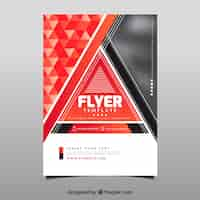 Free vector elegant abstract flyer design