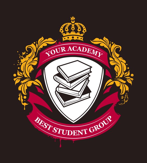 elegant academy badge 