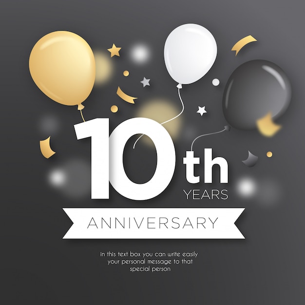 Free vector elegant anniversary badge