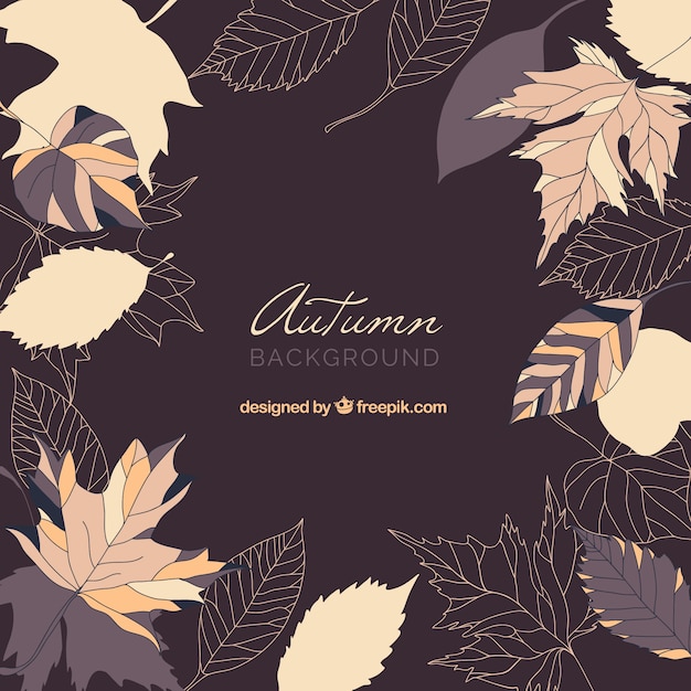 Free vector elegant autumn background