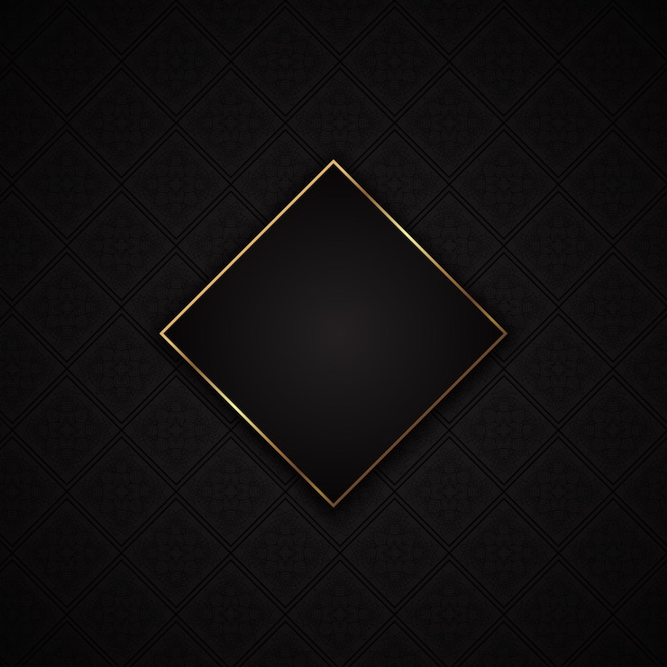 Free Vector elegant background with a black damask style pattern design